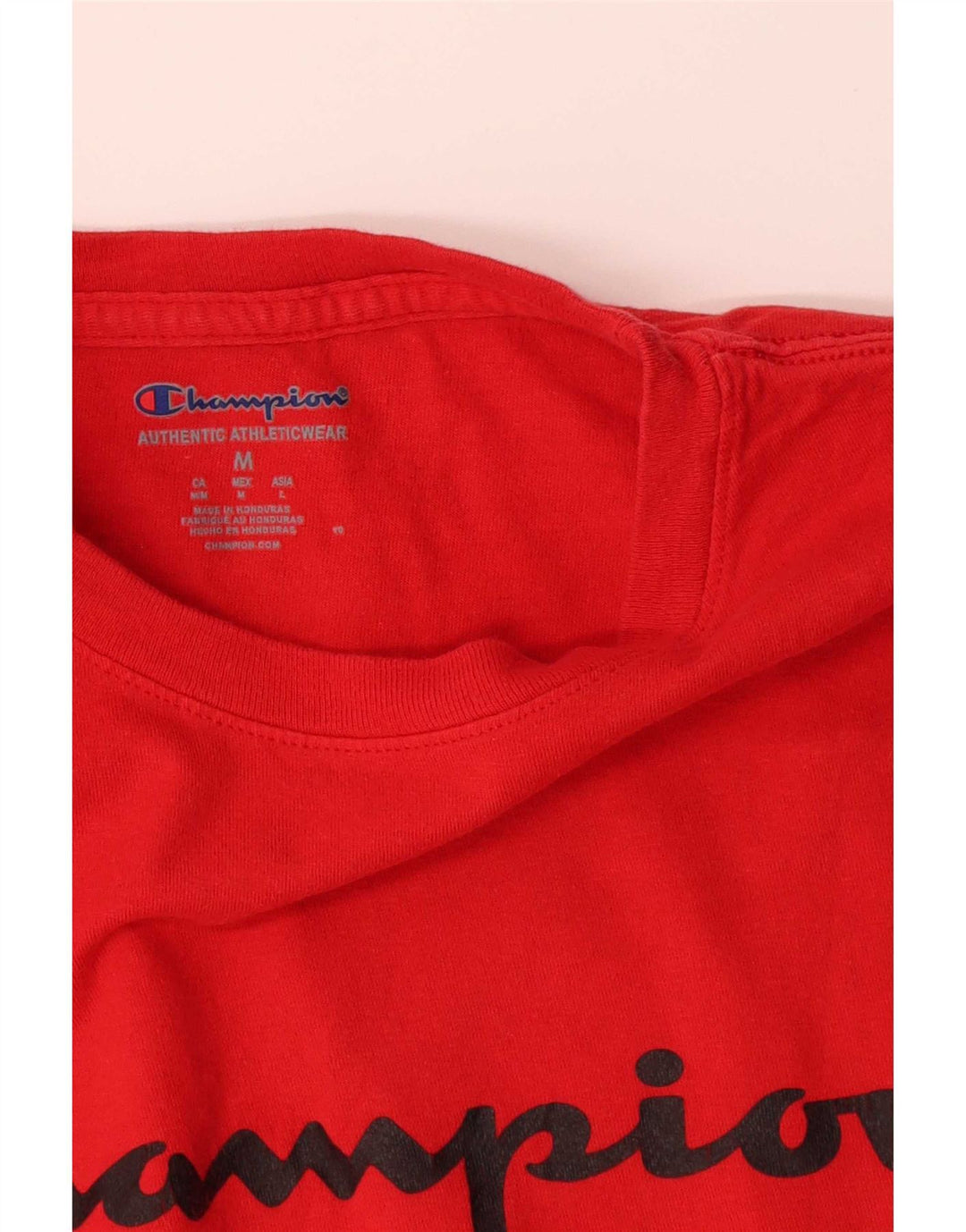 Tricou grafic pentru bărbați Champion Top din bumbac roșu mediu