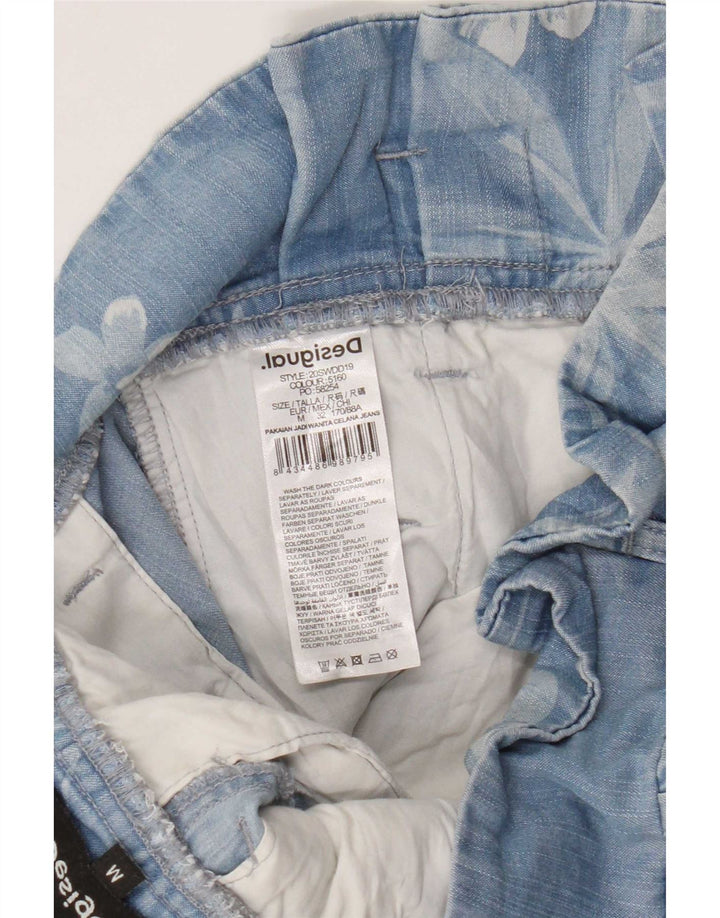 Pantaloni Cargo Harem Desigual pentru femei L32 L28 Blue Lyocell Floral