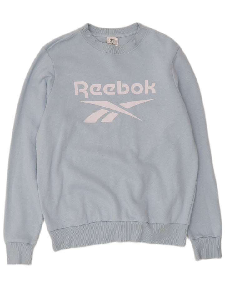 Hanorac grafic Reebok pentru bărbați, bumbac, albastru mediu
