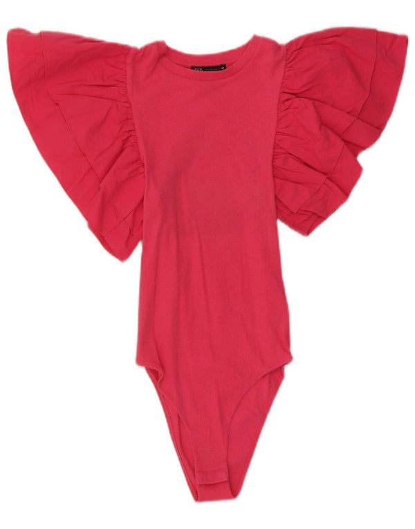 Body Zara pentru damă Lilieci UK 8 mic, roz, bumbac