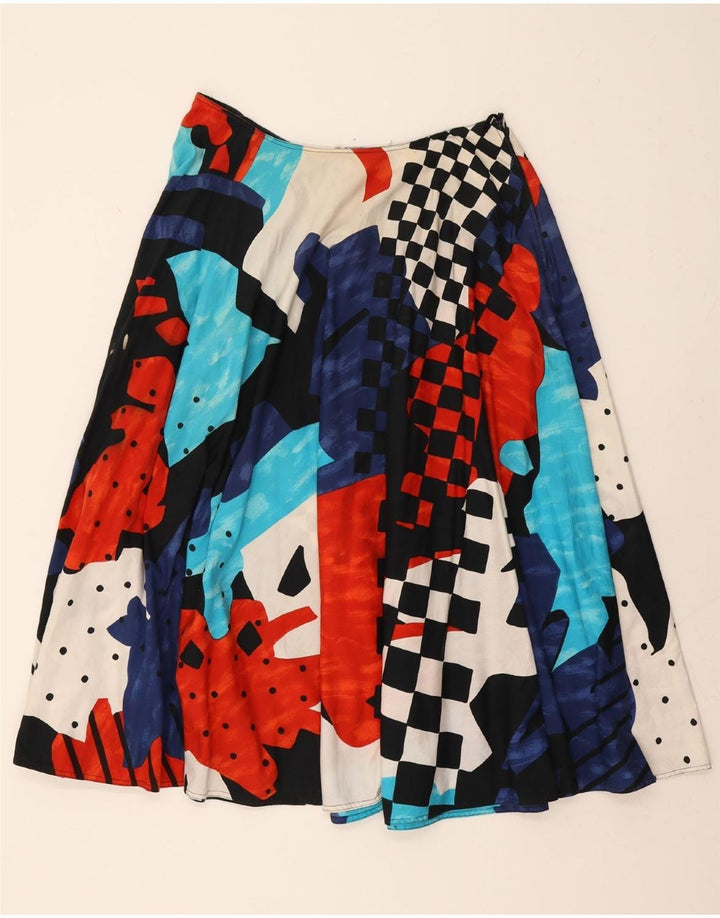 VINTAGE Womens A-Line Skirt IT 46 Large W30  Multicoloured Geometric Vintage Vintage and Second-Hand Vintage from Messina Hembry 
