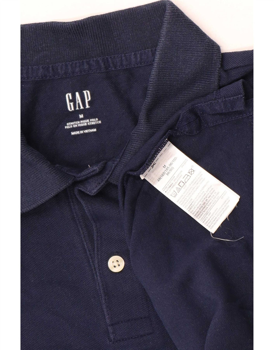Tricou polo Gap pentru bărbați, bumbac, albastru bleumarin mediu