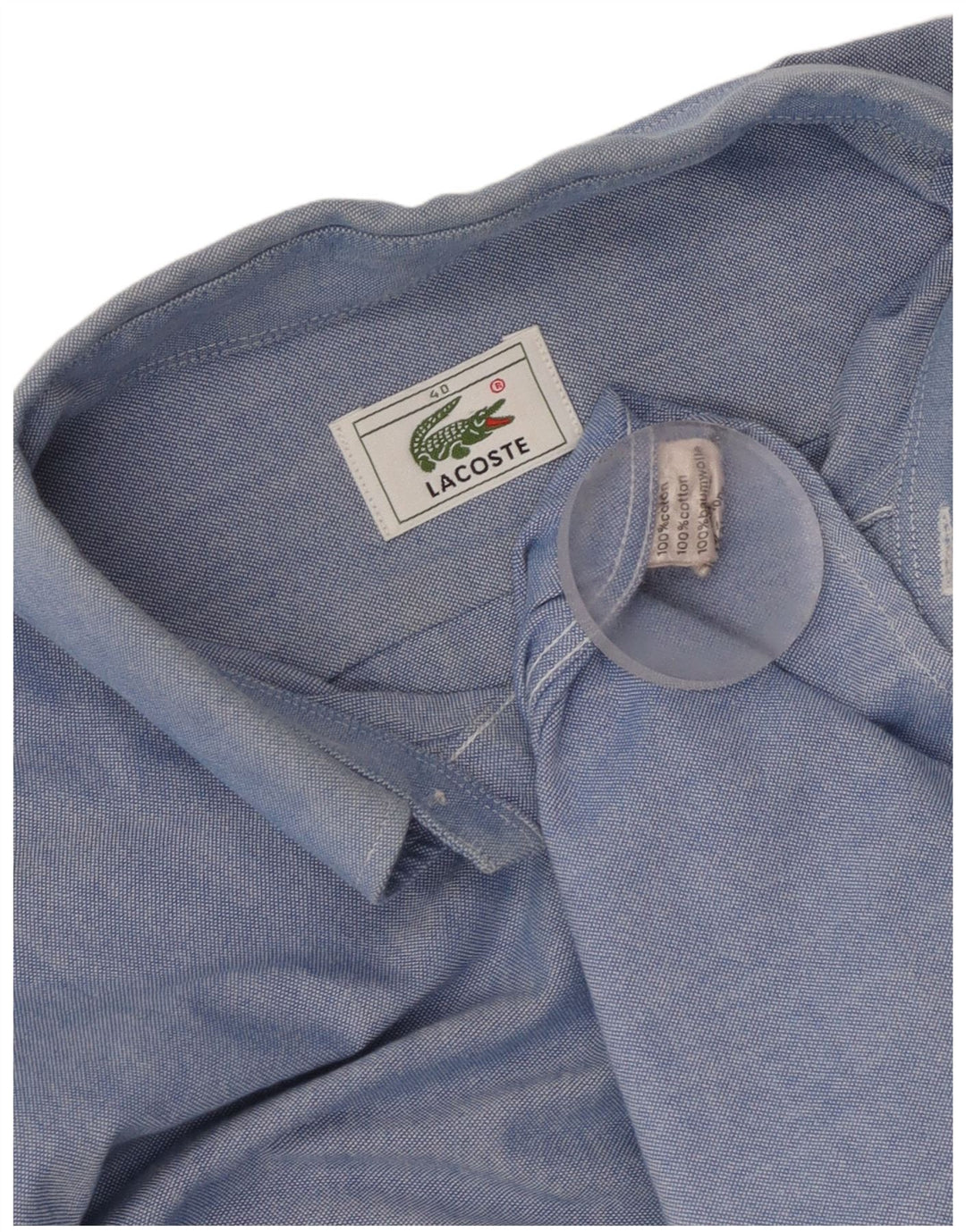 Cămașă bărbați Lacoste Mărimea 40 Bumbac albastru mediu