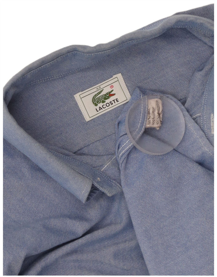Cămașă bărbați Lacoste Mărimea 40 Bumbac albastru mediu
