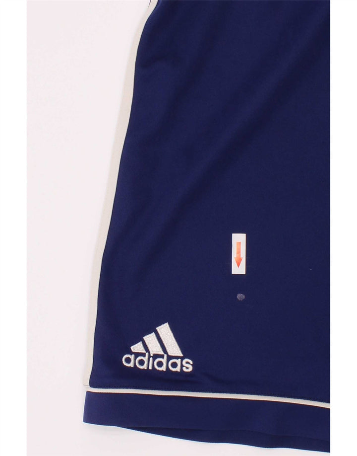 Pantaloni scurți sport Adidas Climalite pentru băieți 13-14 ani poliester albastru