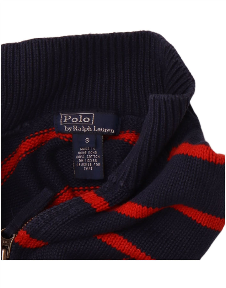 POLO RALPH LAUREN Pulover cu fermoar pentru băieți 7-8 ani, mic, bleumarin