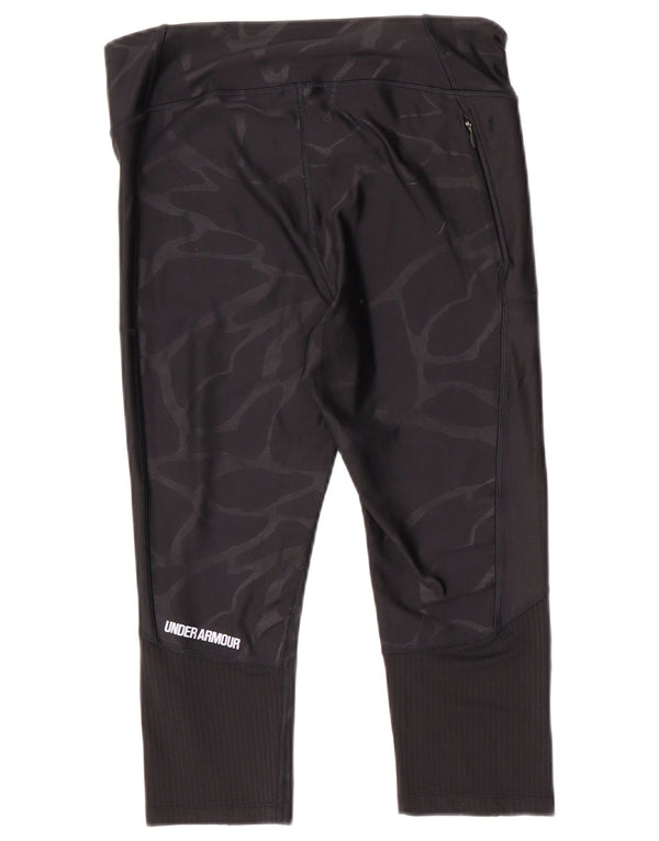 Leggings Capri Under Armour pentru femei UK 14, camuflaj mediu negru