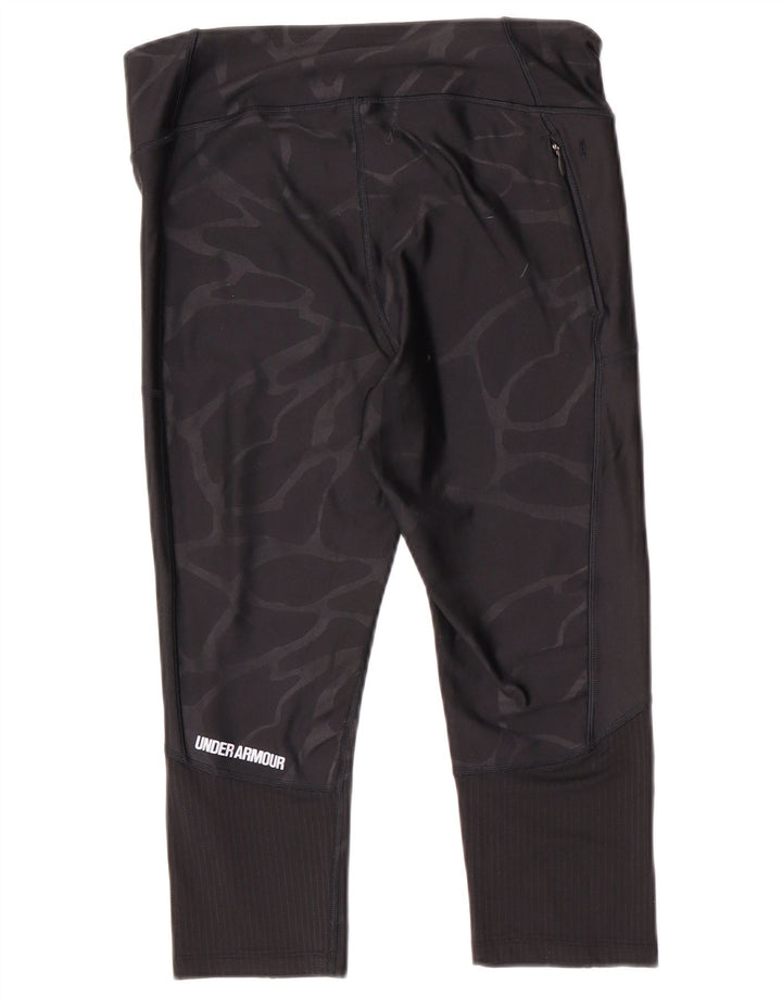 Leggings Capri Under Armour pentru femei UK 14, camuflaj mediu negru