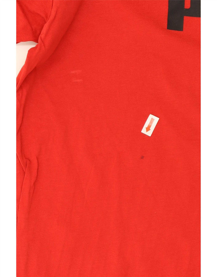 Tricou grafic pentru bărbați Puma Top, bumbac roșu mediu