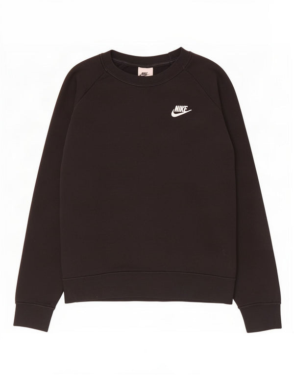 Pulover Nike pentru femei, UK 14, bumbac mediu negru