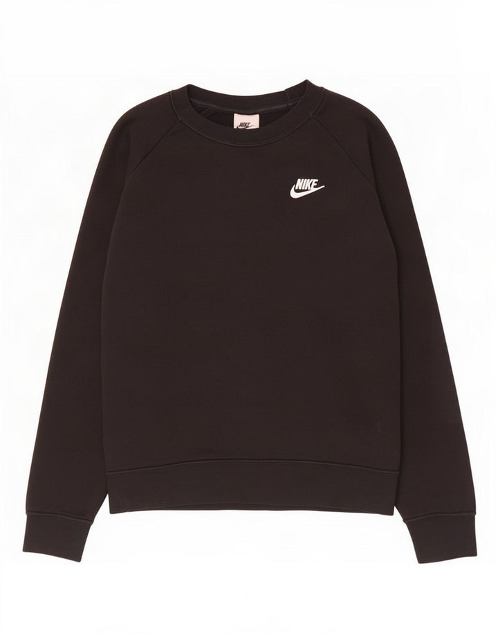 Pulover Nike pentru femei, UK 14, bumbac mediu negru