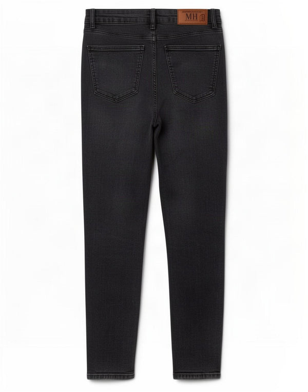 Blugi skinny pentru femei Zara EU 42 Large W32 L27 Bumbac negru