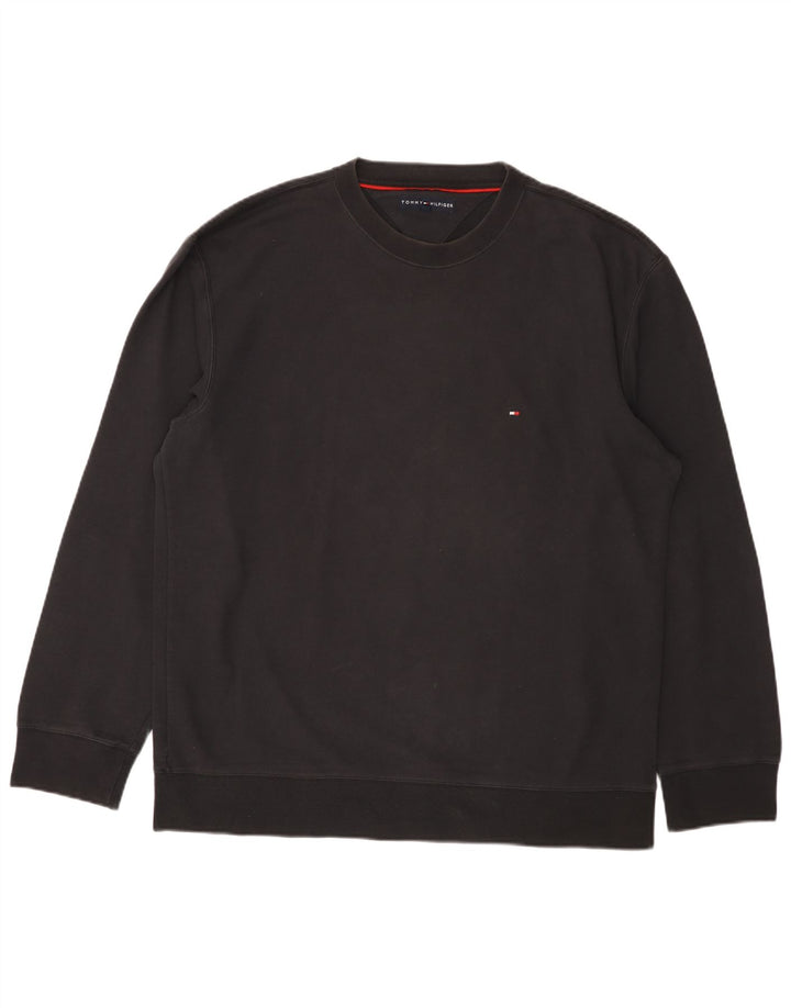 Hanorac pentru bărbați Tommy Hilfiger Jumper XL bumbac negru
