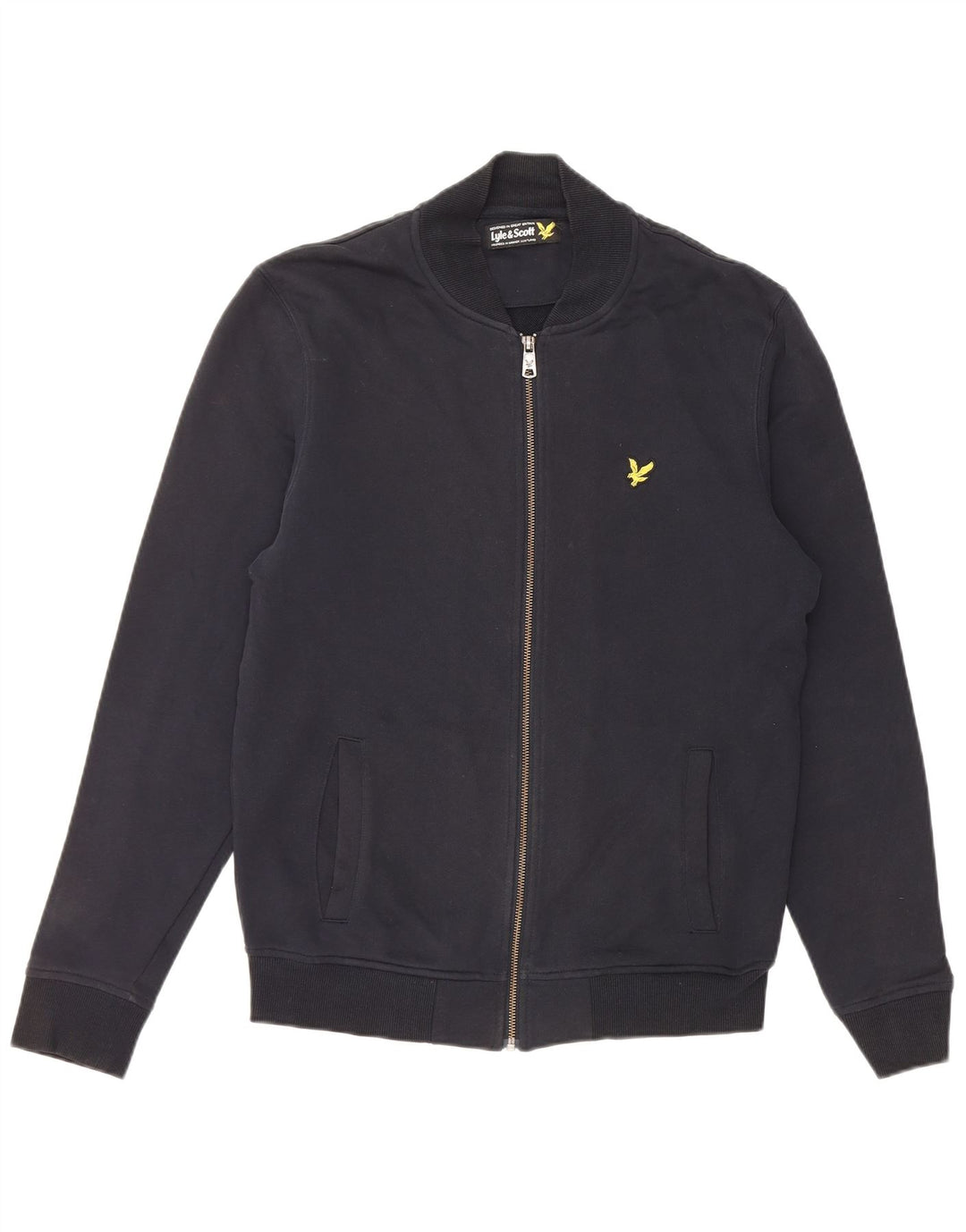 Jachetă de trening pentru bărbați LYLE & SCOTT, bumbac mediu albastru bleumarin