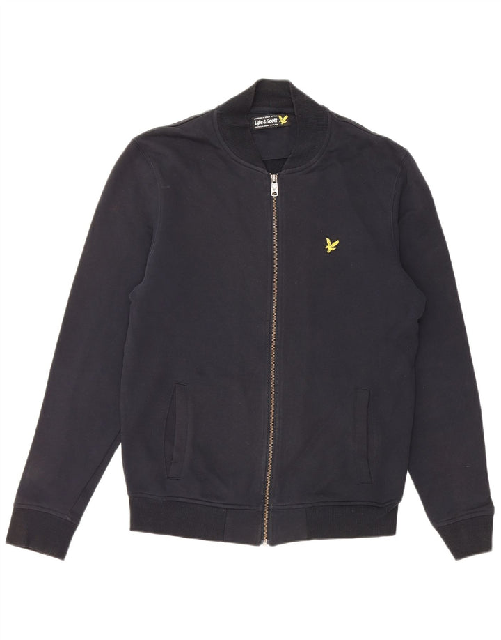 Jachetă de trening pentru bărbați LYLE & SCOTT, bumbac mediu albastru bleumarin