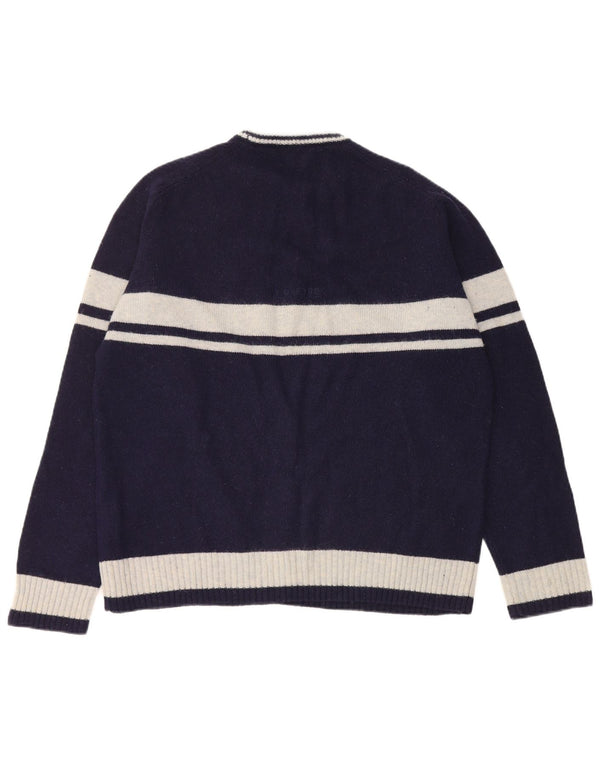 Pulover Ivy Oxford pentru bărbați, cu gât crew, XL, lână color block, albastru bleumarin
