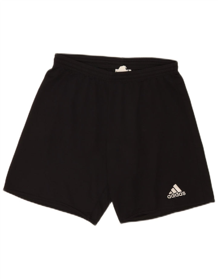 Pantaloni scurți sport obișnuiți Adidas pentru bărbați, poliester negru mic