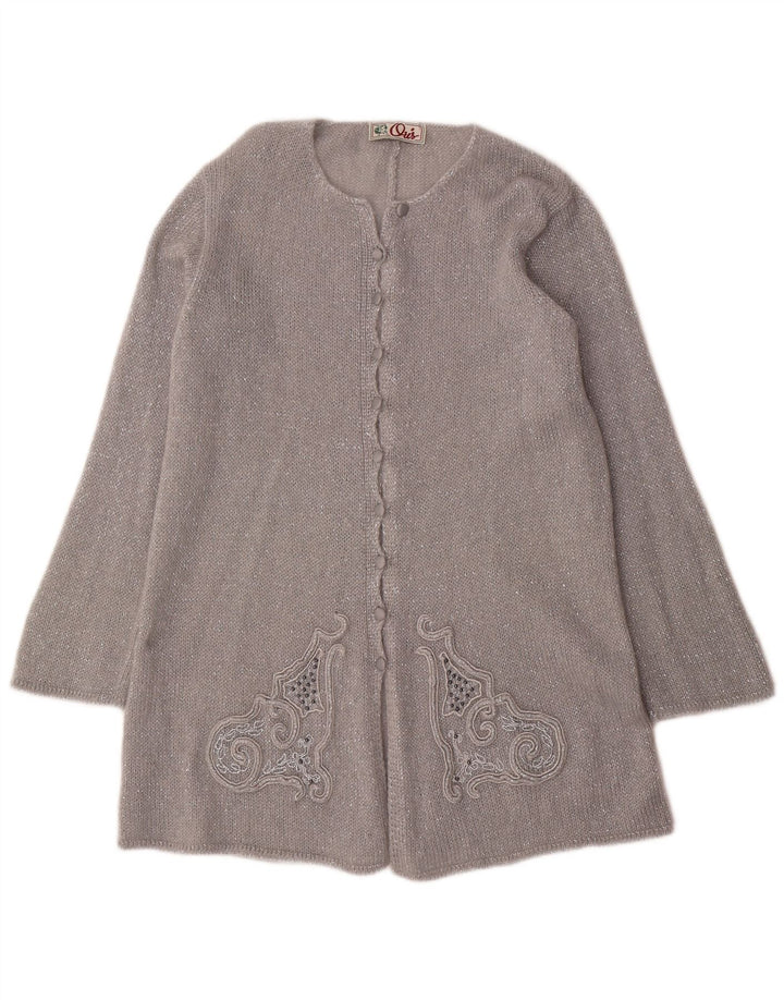 Pulover cardigan pentru femei Oris IT 44 Medium Silver Mohair