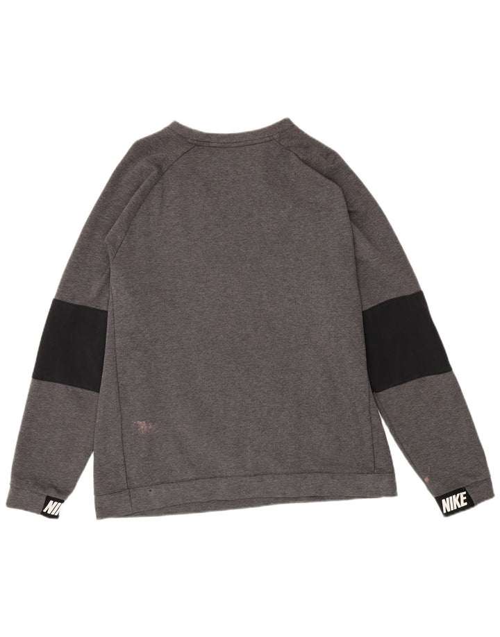 Hanorac grafic pentru bărbați Nike Pulover mare, gri, bloc de culoare