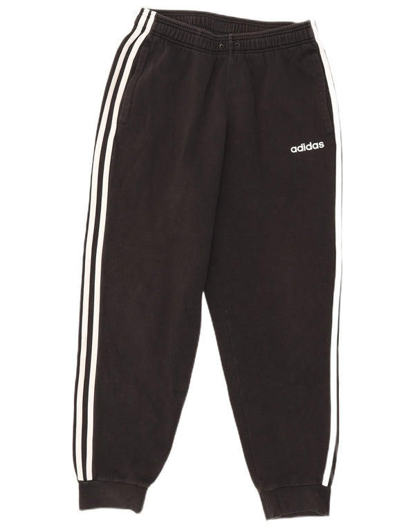 Pantaloni de trening pentru bărbați Adidas Pantaloni de jogging, bumbac mediu negru