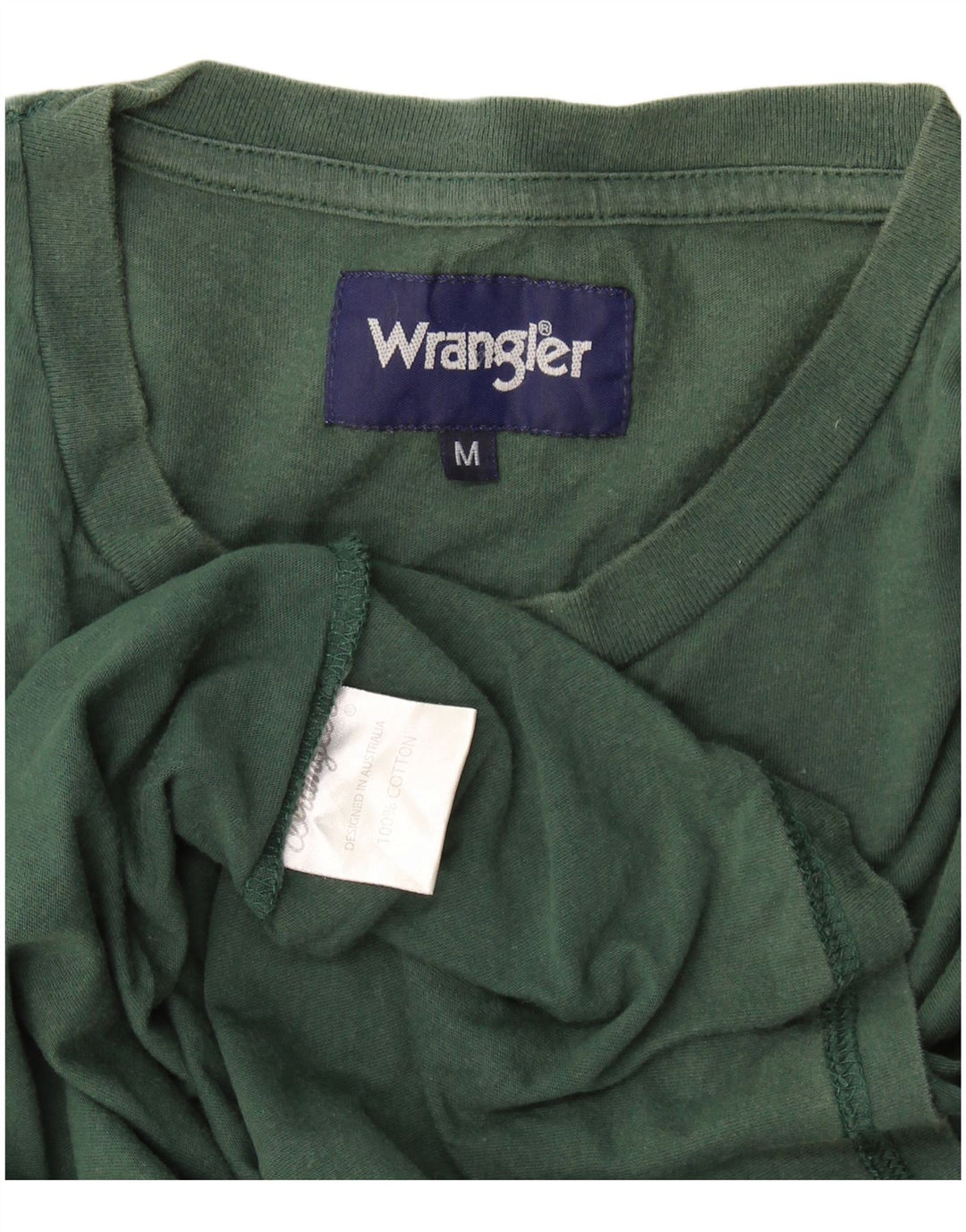 Tricou pentru bărbați Wrangler Top din bumbac verde mediu