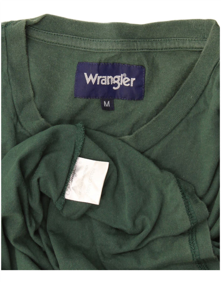 Tricou pentru bărbați Wrangler Top din bumbac verde mediu