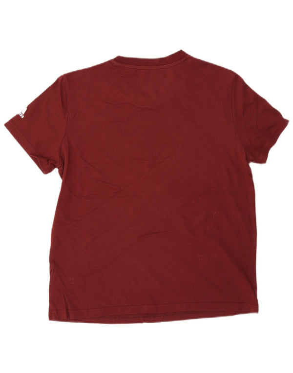 Tricou grafic Adidas pentru femei Top UK 16/18 Mare Bumbac Burgundy