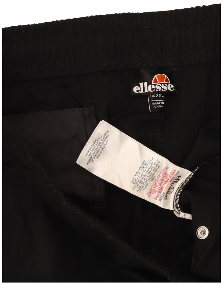 ELLESSE Pantaloni de trening cargo pentru bărbați Pantaloni de jogging 2XL poliester negru