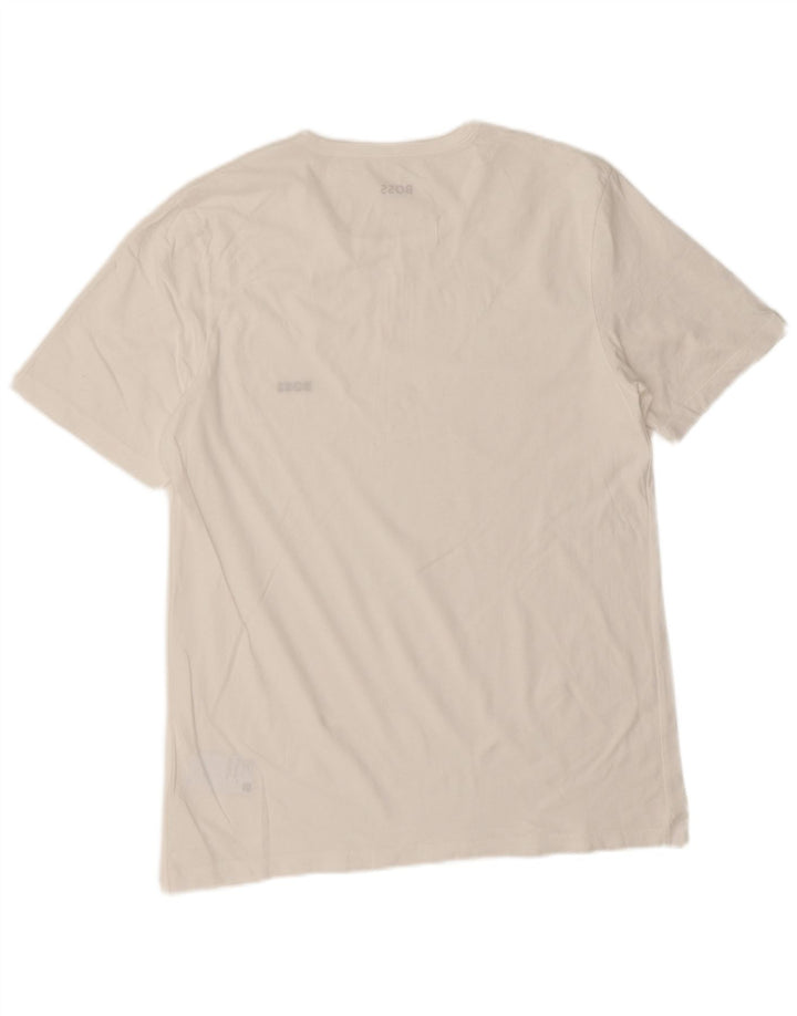 Tricou pentru bărbați Hugo Boss Top mare din bumbac alb
