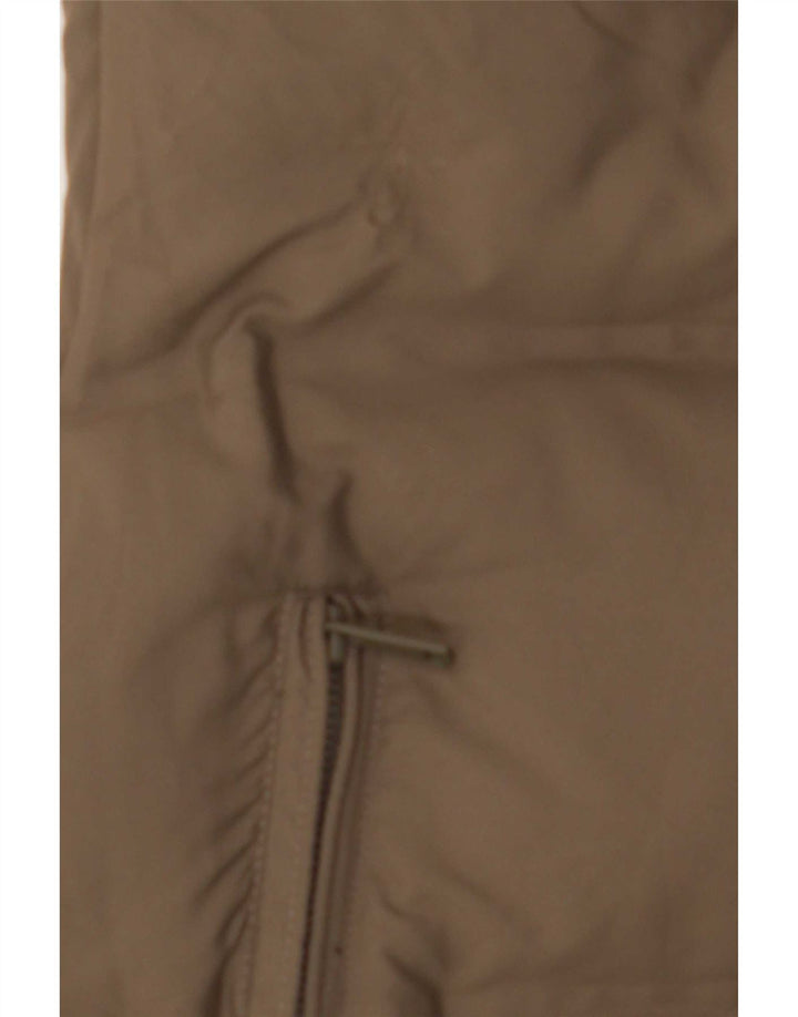 Gilet căptușit pentru femei Zara UK 14 Medium Kaki Poliester