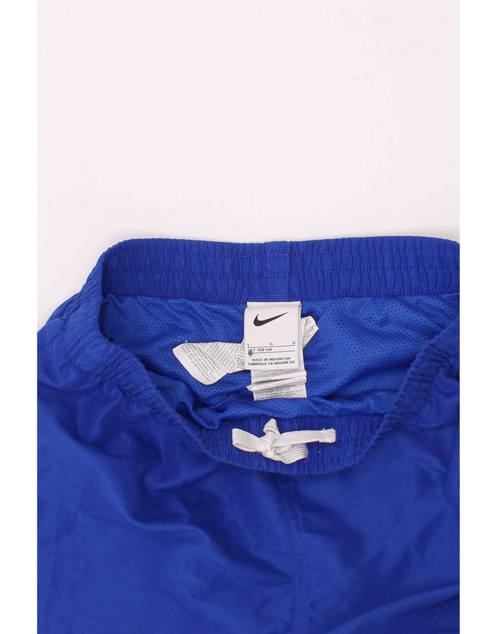 Pantaloni scurți sport Nike pentru băieți 12-13 ani, mari, albastru, poliester