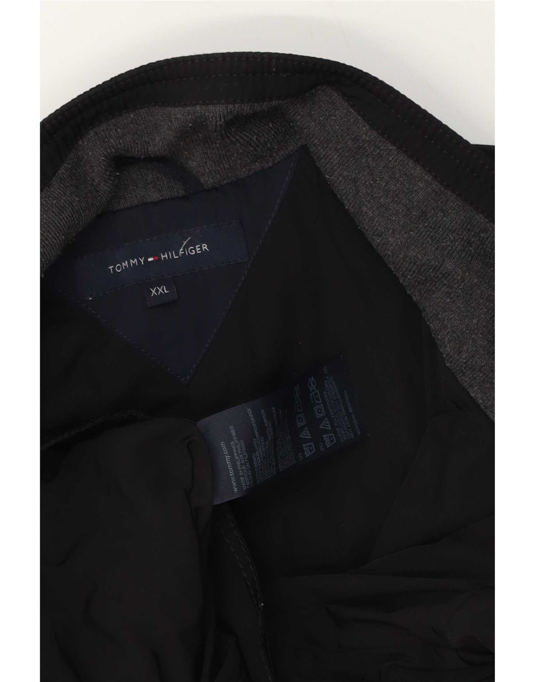 Jachetă utilitare Tommy Hilfiger pentru bărbați UK 44 2XL Poliester negru