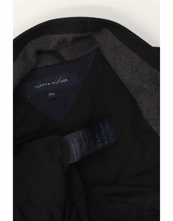Jachetă utilitare Tommy Hilfiger pentru bărbați UK 44 2XL Poliester negru