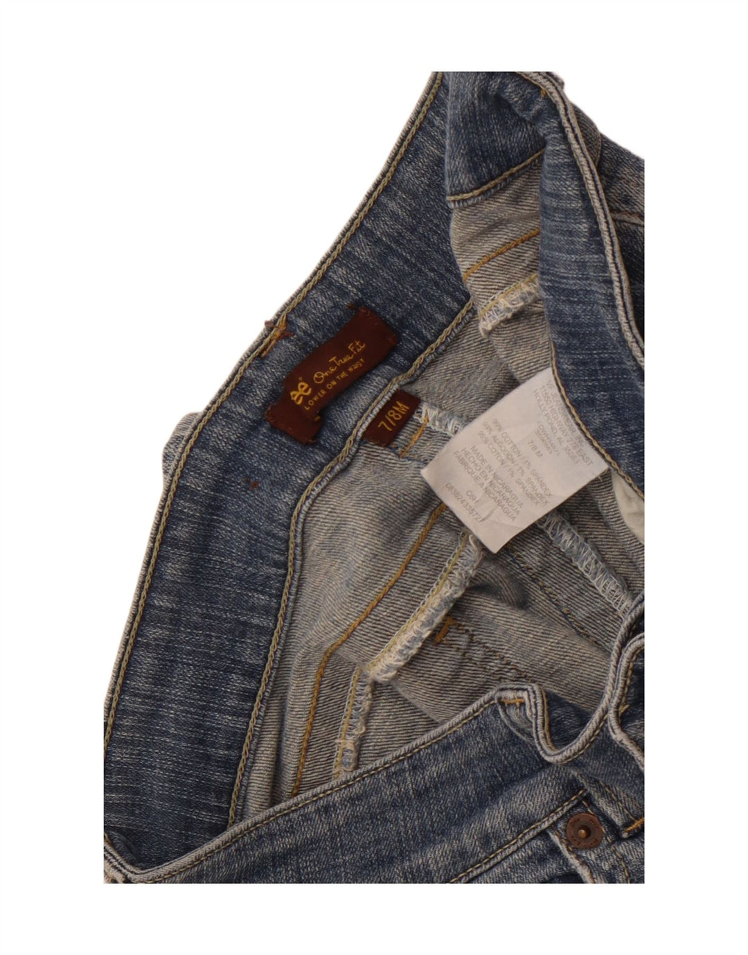 Pantaloni scurți din denim LEE pentru femei US 7/8 Medium W28 Bumbac albastru