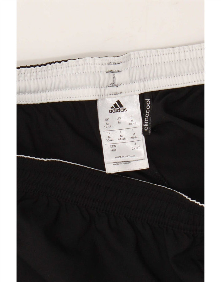 Pantaloni scurți sport Climacool Adidas pentru femei Marea Britanie 12/14 Poliester mediu negru