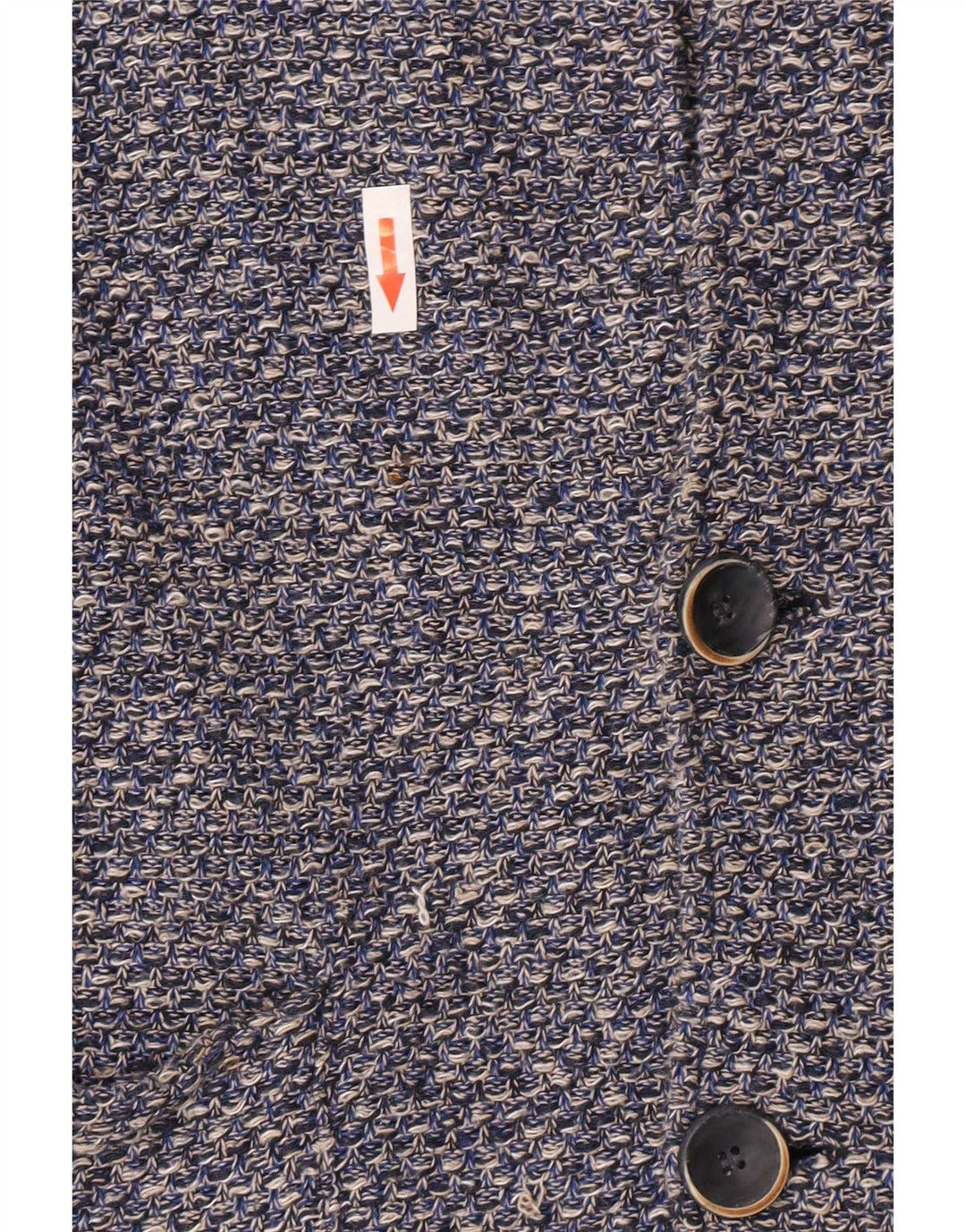 Blazer tricot cu 2 nasturi Zara băieți 13-14 ani, bumbac cu pete albastre