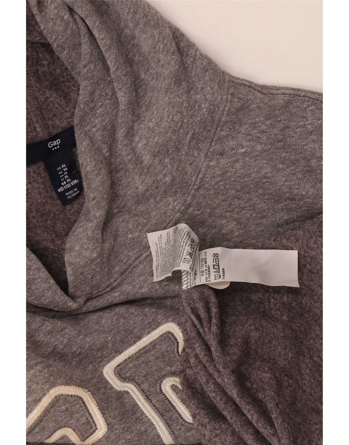 Gap Pulover cu glugă cu grafic pentru femei UK 18 XL Poliester gri