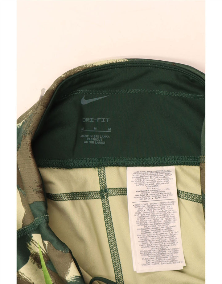 Leggings Dri Fit NIKE pentru femei UK 12 Poliester camuflaj verde mediu