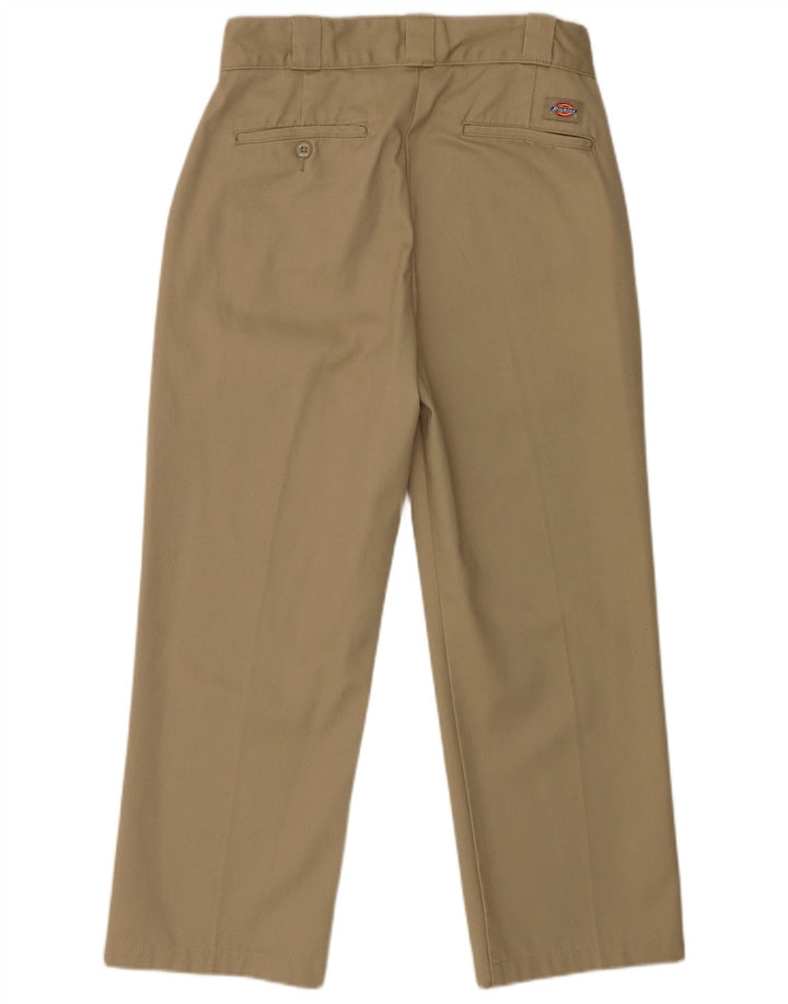 Pantaloni chino drepți pentru bărbați Dickies L28 L25 Maro Poliester