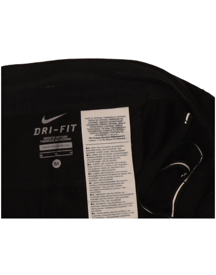 Leggings NIKE Dri Fit Capri pentru femei UK 12 Poliester mediu negru
