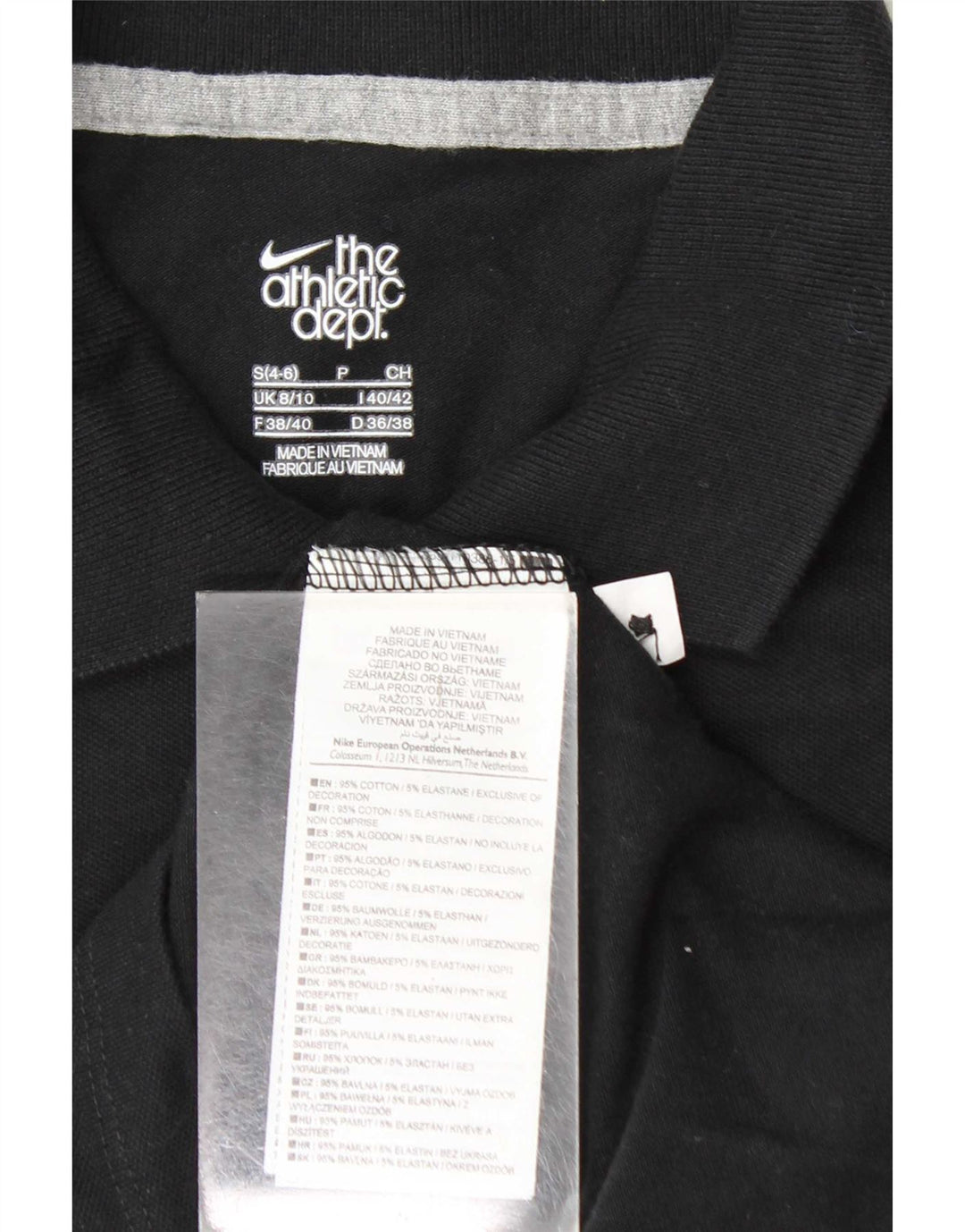 Tricou polo Nike pentru femei UK 8/10 Small Negru