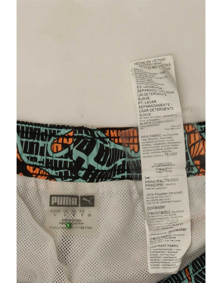 Pantaloni scurți de înot Puma pentru bărbați, mari, multicolori, poliester