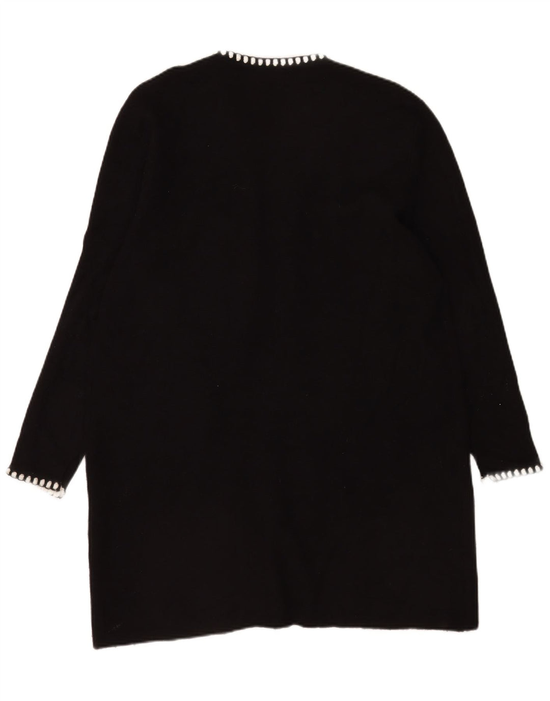 Pulover cardigan deschis pentru femei Zara UK 14 Medium Black Viscose