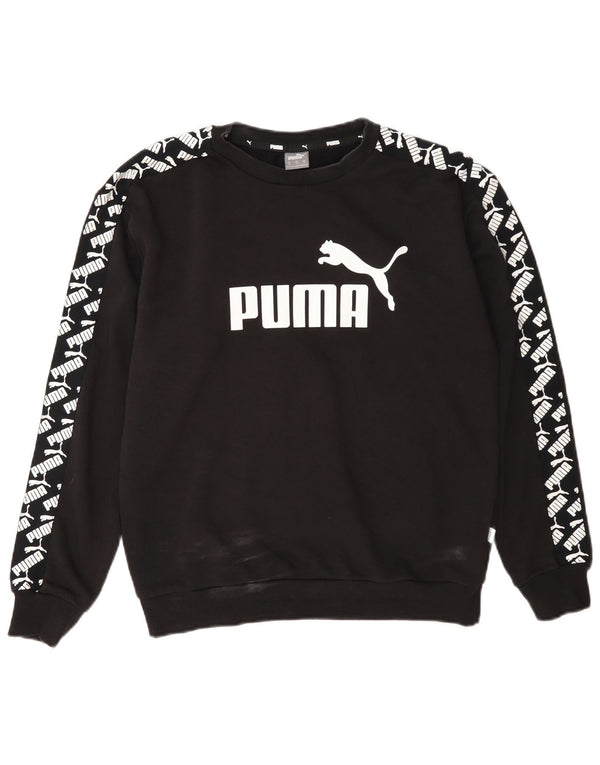 Pulover supradimensionat cu grafic pentru femei Puma UK 6 XS bumbac negru