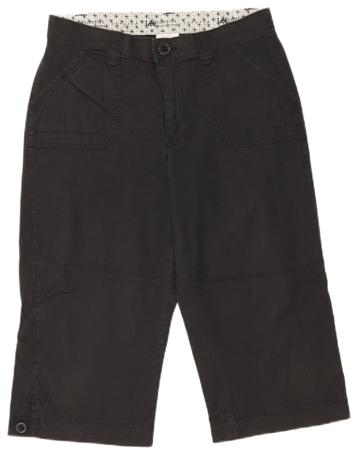 Bermude Lee pentru femei US 6 Medium W28 Bumbac negru