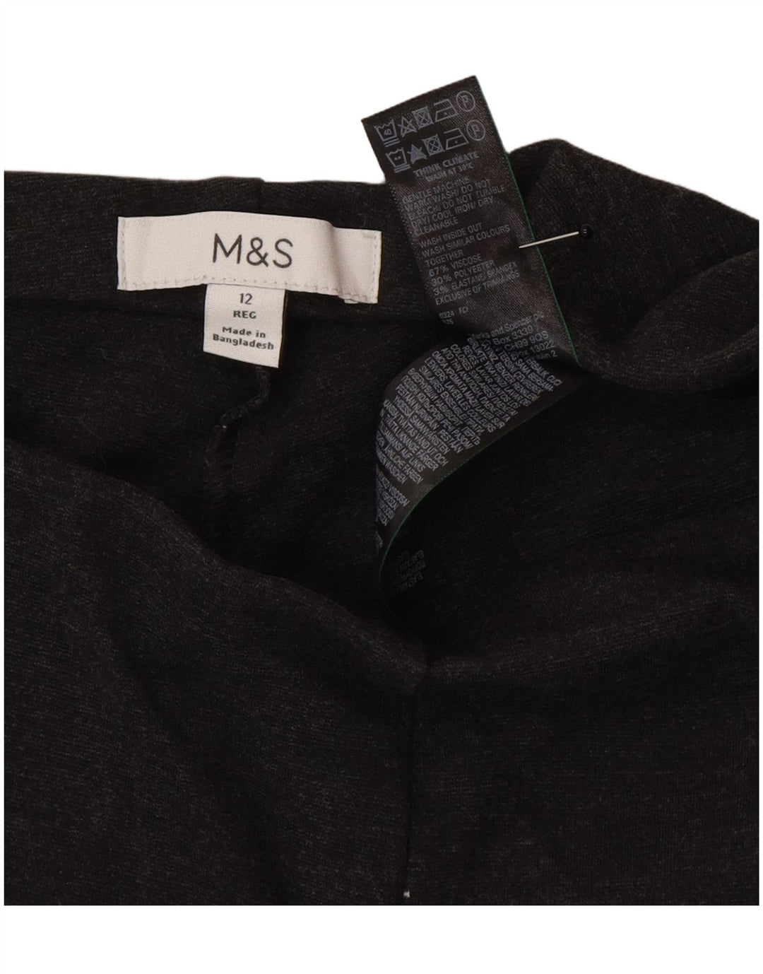 Leggings pentru femei Marks & Spencer UK 12 Medium Gri Viscose