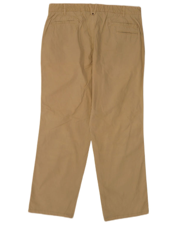 Massimo Dutti Pantaloni chino drepți pentru bărbați EU 44 Mari L34 L28 Bej Bumbac