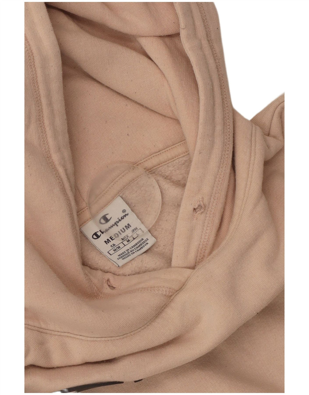 Pulover cu glugă cu grafic pentru femei CHAMPION UK 12 Roz mediu