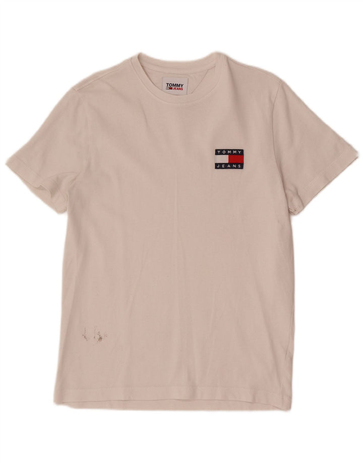 Tricou grafic pentru bărbați Tommy Hilfiger Top XS alb