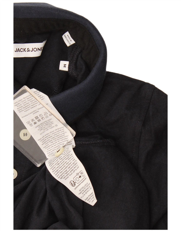 Tricou polo Jack & Jones pentru bărbați, bumbac, albastru bleumarin mediu